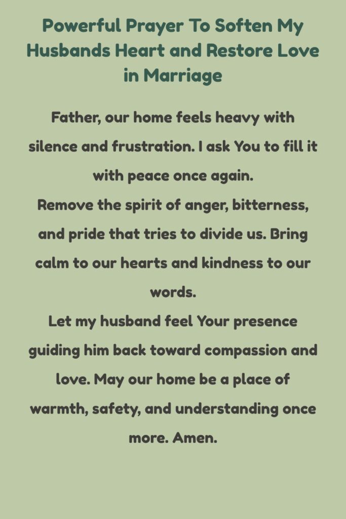 Prayer for Peace in the Home