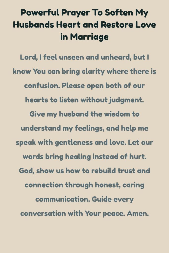 Prayer for Understanding and Communication