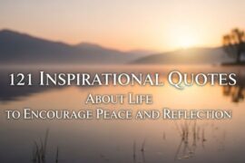 121 Inspirational Quotes About Life to Encourage Peace and Reflection