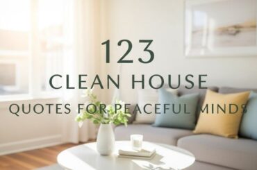 123 Clean House Quotes for Peaceful Minds