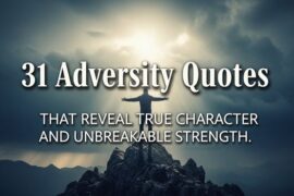 31 Adversity quotes That Reveal True Character and Unbreakable Strength.