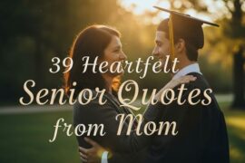 39 Heartfelt Senior Quotes from Mom