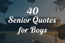 40 Senior Quotes for Boys