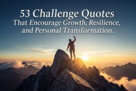 53 Challenge quotes That Encourage Growth, Resilience, and Personal Transformation.