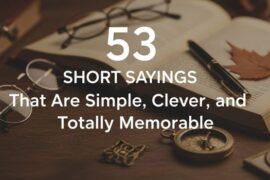 53 Short Sayings That Are Simple, Clever, and Totally Memorable