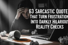 63 Sarcastic quotes That Turn Frustration Into Darkly Hilarious Reality Checks