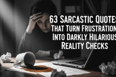 63 Sarcastic quotes That Turn Frustration Into Darkly Hilarious Reality Checks