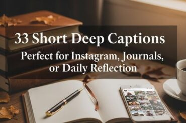 Short Deep Captions Perfect for Instagram, Journals, or Daily Reflection