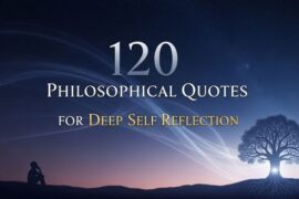 120 Philosophical Quotes for Deep Self Reflection
