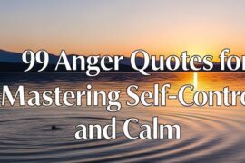 99 Anger Quotes for Mastering Self-control and Calm