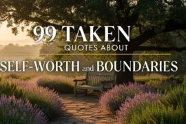 99 Taken Quotes About Self-worth and Boundaries