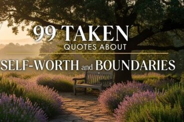 99 Taken Quotes About Self-worth and Boundaries