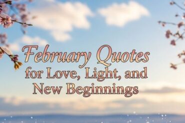 February Quotes for Love, Light, and New Beginnings