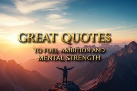 Great Quotes to Fuel Ambition and Mental Strength