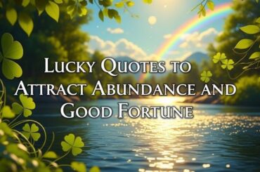 Lucky Quotes to Attract Abundance and Good Fortune