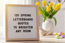 120 Spring Letterboard Quotes to Brighten Any Room