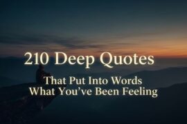 210 Deep Quotes That Put Into Words What You’ve Been Feeling